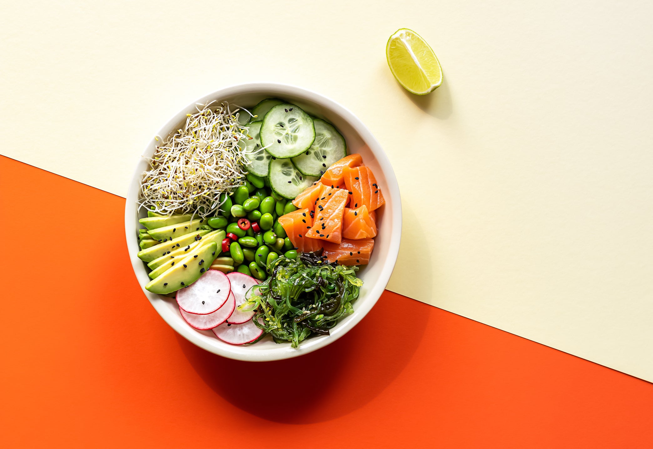 Recipe Salmon Poke Bowl with Creamy Soy Dressing Dawson's Oyster